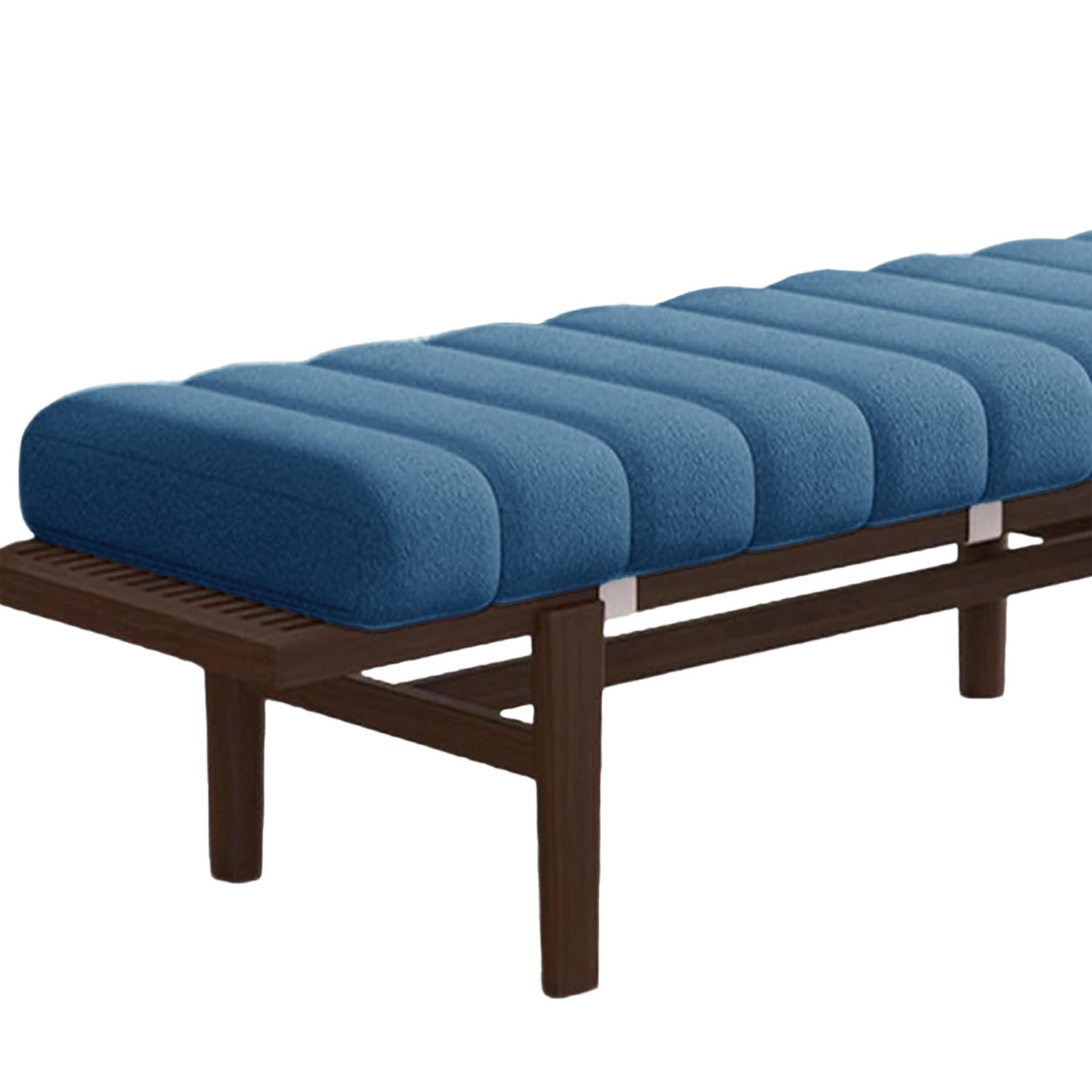 Generico Cuscino per Panca da Interno 80x40 100x50 130x40 Lavabile Rimovibile, Cuscino per Panca Rettangolare A 2/3 Posti, per Panca da Giardino, Cucina, Sala da Pranzo,Lake Blue,40x80cm