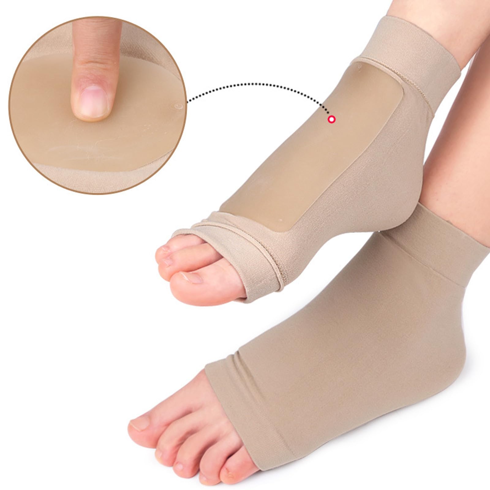 1 par de calcetines acolchados para patinaje, transpirables, elásticas, de gel, suaves, acolchados, para mujeres y hombres