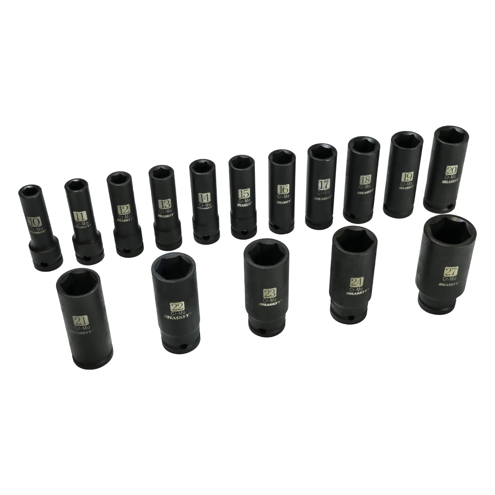 20 Torx 10tlg CR-MO Schlagschrauber Nüsse 1/2" T20-T80 Kraft Steckschlüssel TORX Nuss DE Schlagschraubersatz Für Torx Schrauben