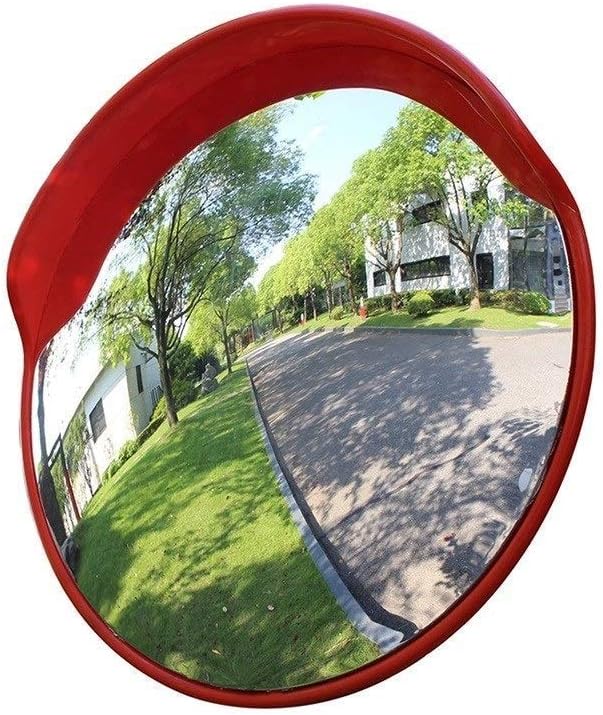 Road Safety Mirror, Park Square Mirror with Blind Spots Shatterproof, Unbreakable Rotating Mirror for The Interior, Convex Road Mirror (Size: 60 cm)