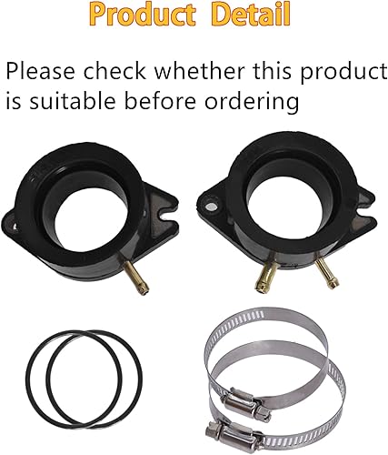 Miniatura 5 de WFLNHB Botas de admisión de carburador de repuesto para Yamaha Virago 700 XV700 1984-1987 Virago 750 XV750 1981-1997 Virago 920 XV920 1981-1983