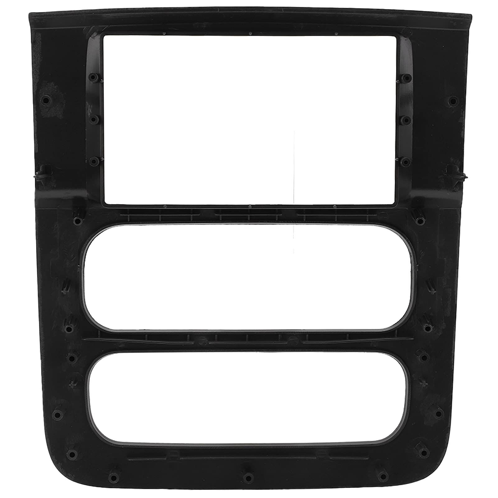 2 Din Car Radio Stereo Fascia Marco de plástico ABS Dash Panel de CD Kit de montaje de ajuste de bisel envolvente Unidad principal Reemplazo para instalación de consola central de