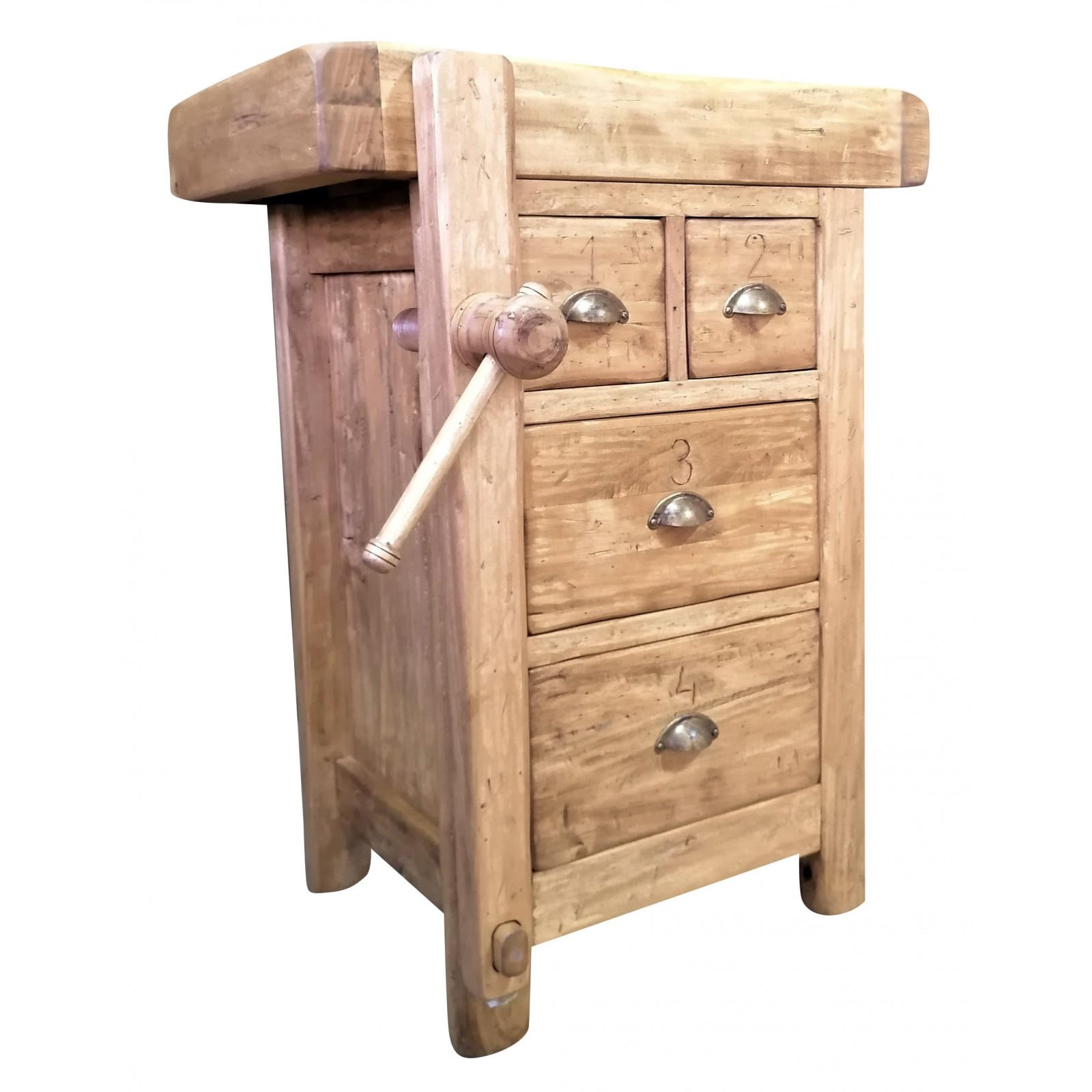Biscottini Tavolo alto da lavoro L65XPR58XH83 Made in Italy - Banco da lavoro - tavolo cucina - Tavolo carrello porta attrezzi - Tavolo da lavoro