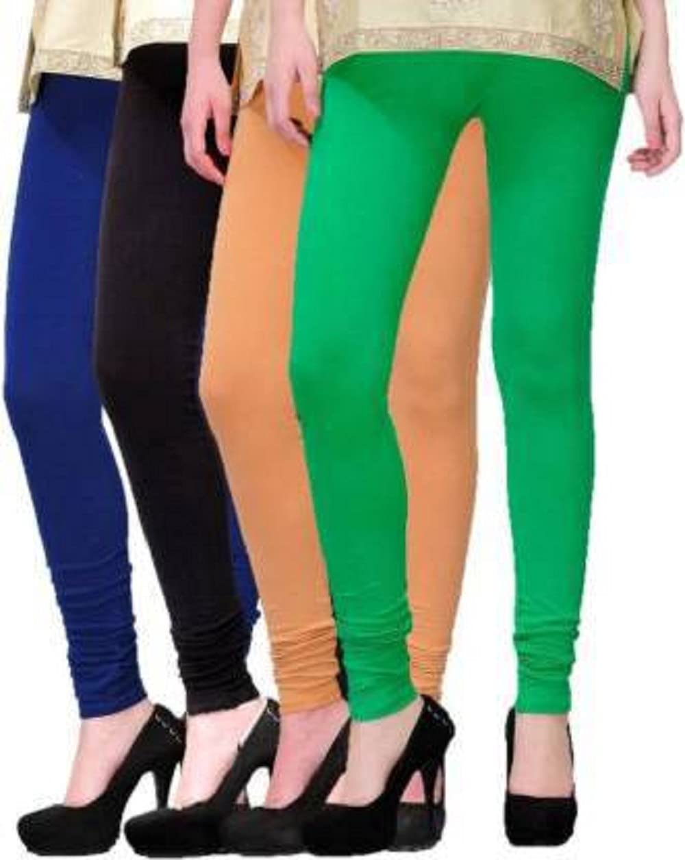 Legging- 4pcs Combo- 100% Cotton- Skinny Fit-image-11