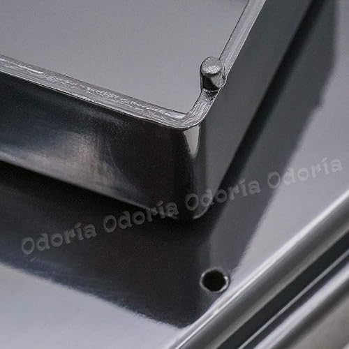 Miniatura 5 de Odoria Caja de acrílico transparente de la caja de presentación 7,8" exhibición larga de la figura del coche 2 pasos a prueba de polvo