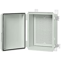 Vista 12 de LeMotech Caja Eléctrica, IP67 Impermeable con Bisagras Cubierta Transparente Pestillo de Acero Inoxidable Caja de Conexiones, Carcasa Eléctrica