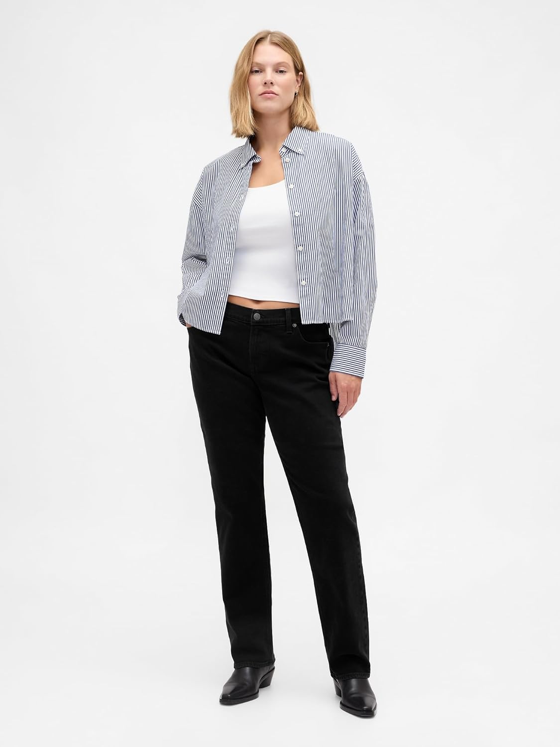 GAP Womens Low Rise Straight Fit Denim Jeans - Image 4