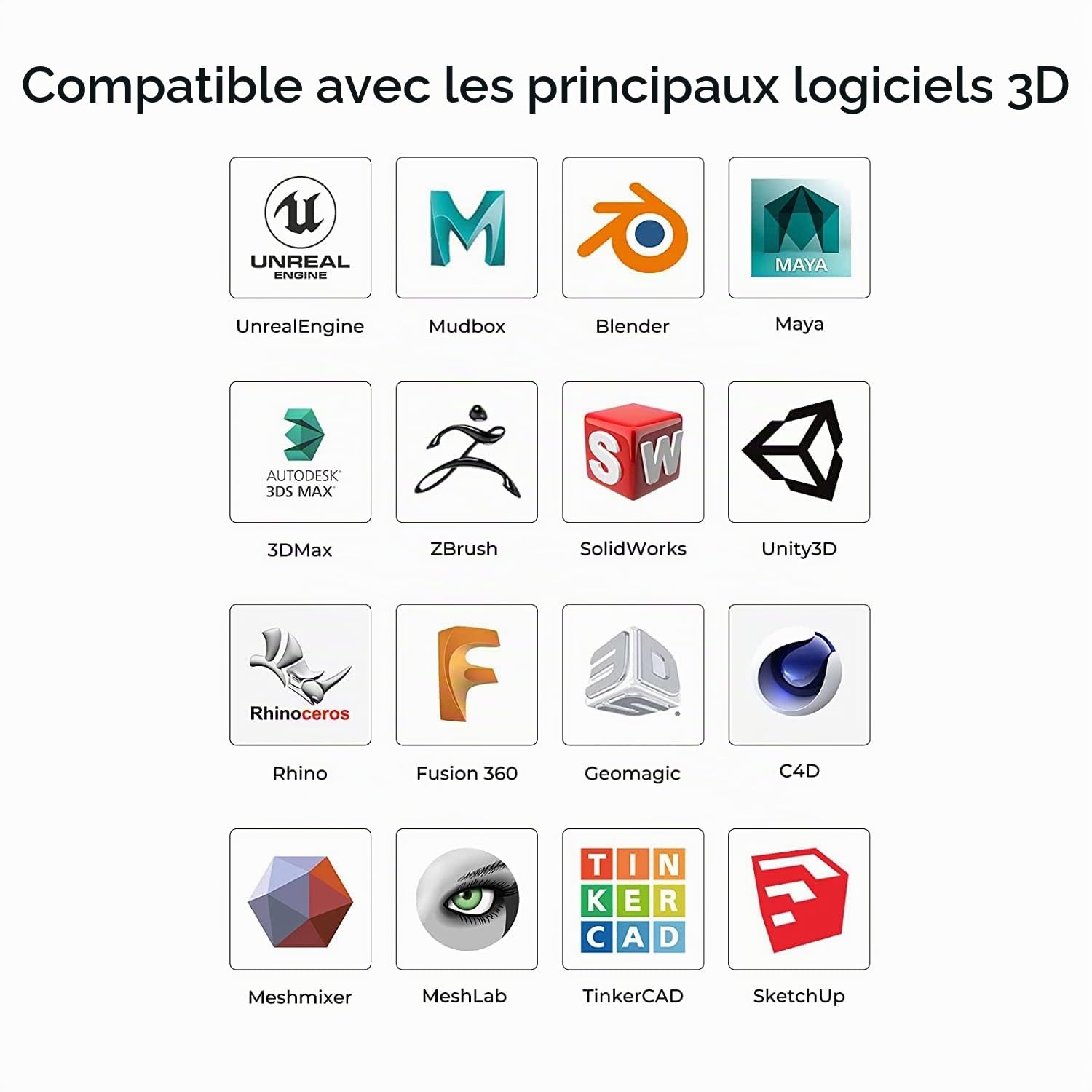 Creality CR-Scan Ferret Scanner 3D avec précision de 0,1 mm, double mode, scanner portatif avec fréquence d'images jusqu'à 30 FPT, 3D pleine couleur, prend en charge les statues de taille moyenne