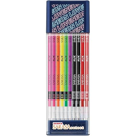 Amazon 限定 ゼブラ サラサセレクト用リフィル Njk芯 ディズニープリンセスデザイン 7本セット 詰め替えインク 文房具 オフィス用品