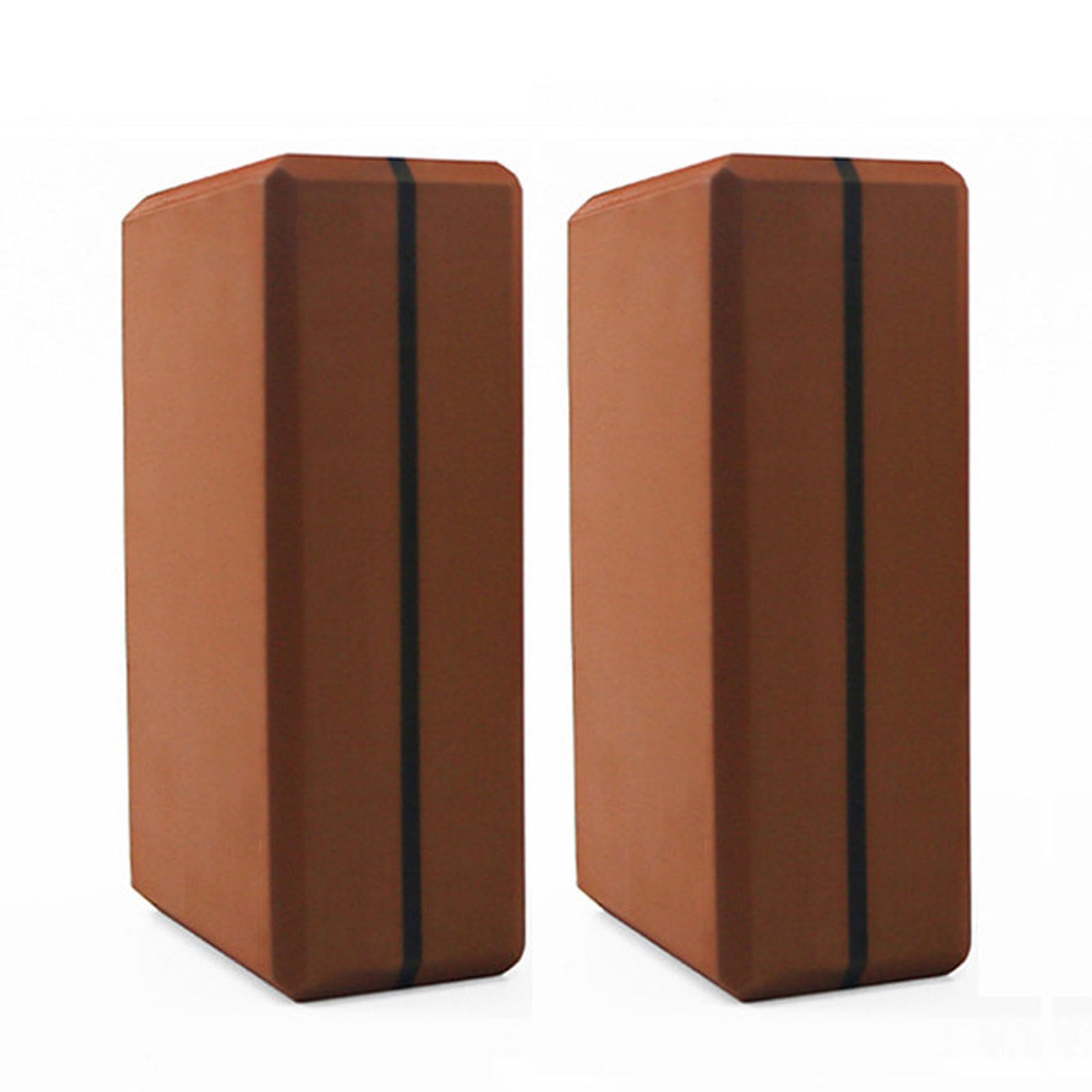 Set di 2 Blocchi Yoga Bicolore Mattoni Fitness in Schiuma ad Alta Densità Leggero e Stabili Mattoni Fitness Accessori per Il Fitness Adatto per Yoga,Pilates,Fitness,Unisex