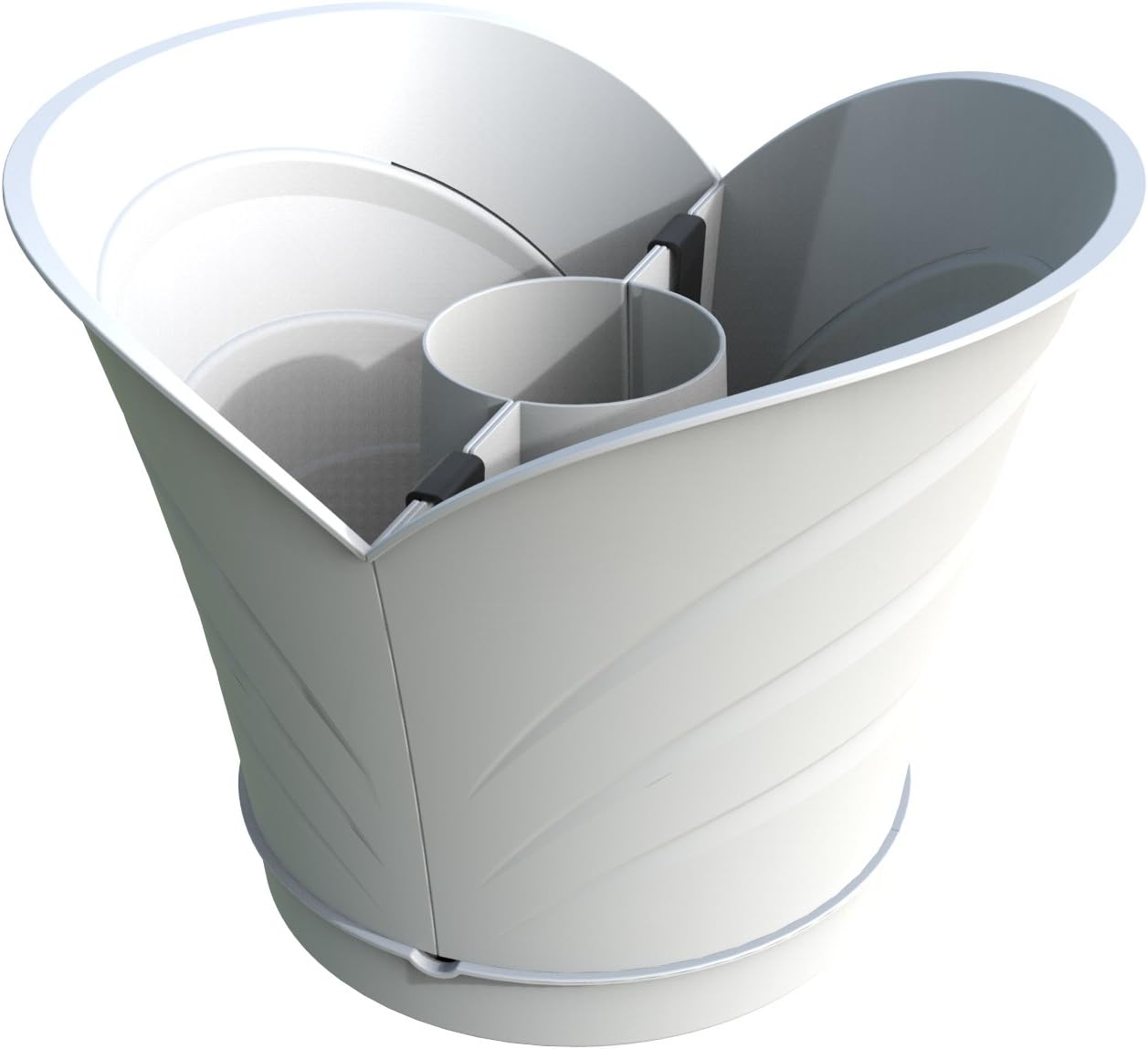 Apollo Exports International AP-30512 Tulipano Wrap-Around Planter, White