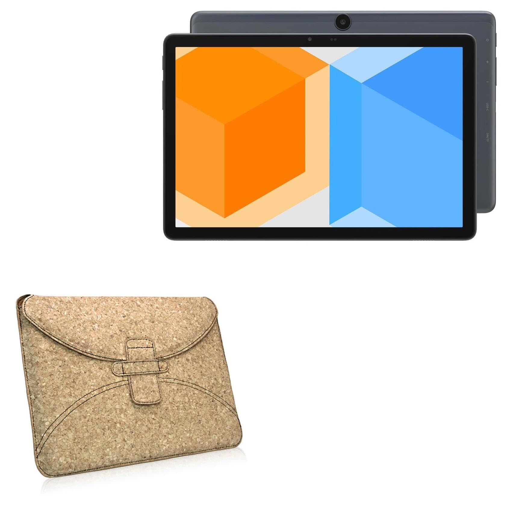 BoxWave Case Compatible with Alldocube Smile X - Quorky Pouch, Durable, Lightweight Cork Envelope Sleeve Cover