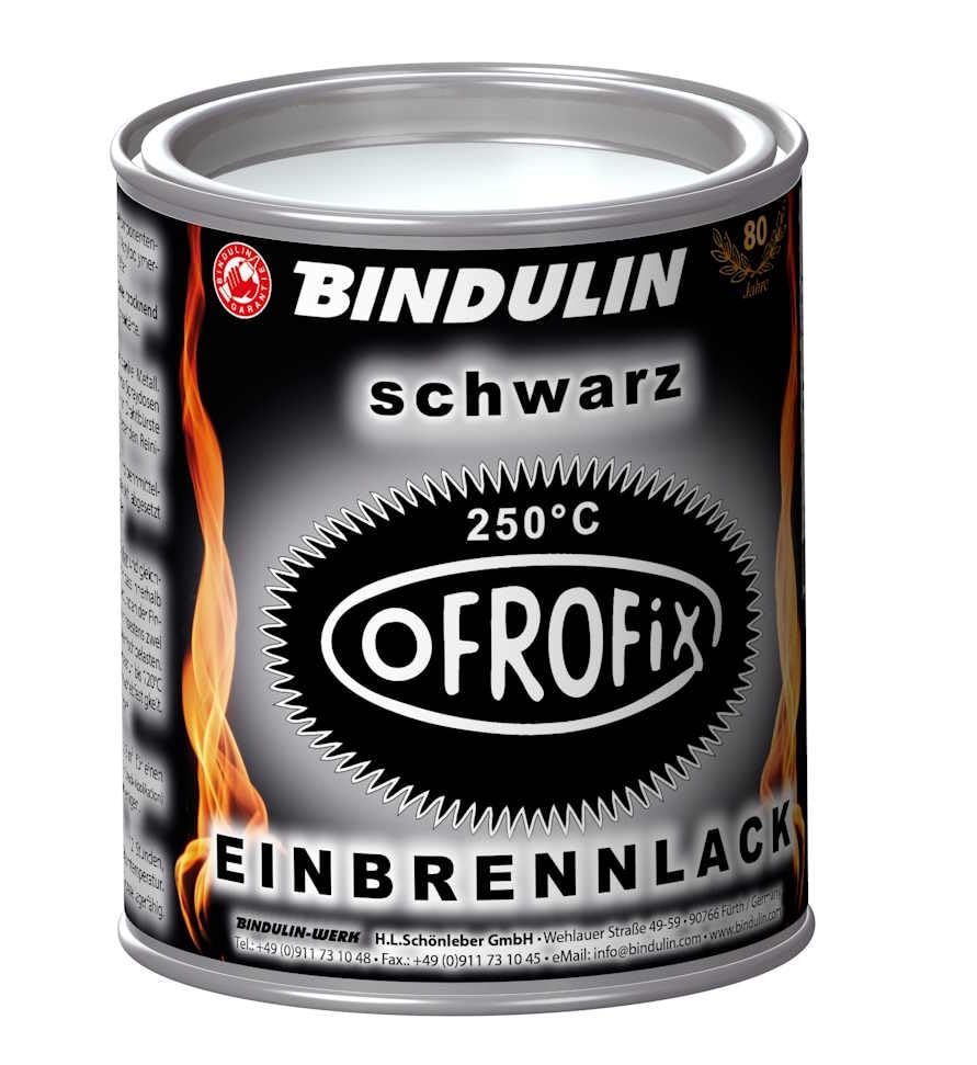 Ofrofix-Einbrennlack schwarz 750 ml Dose