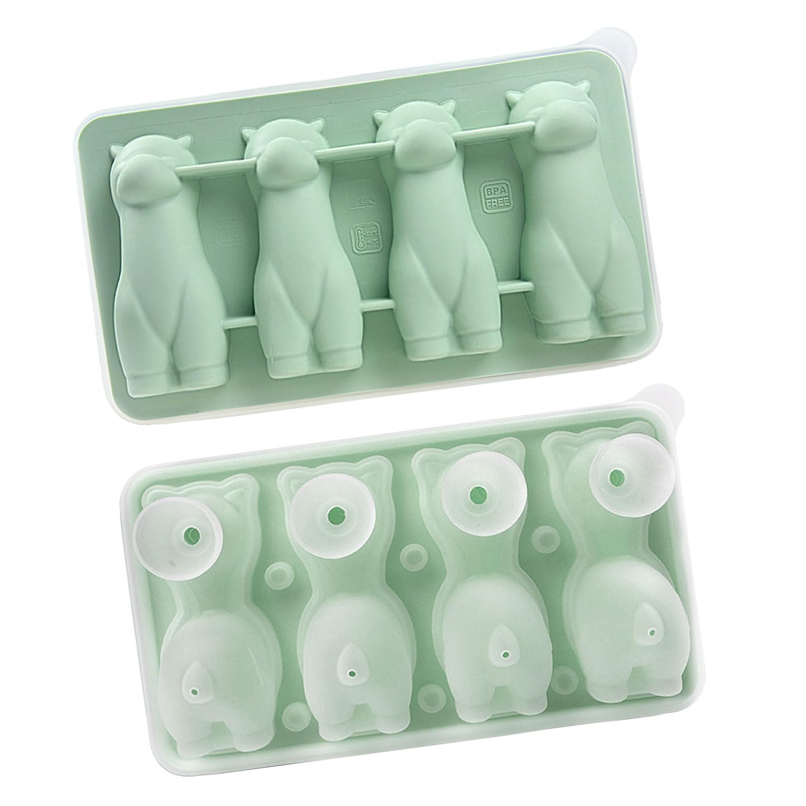alloneslife Lovely Alpacas Shape Ice Tray Food Grade Silicone Ice Maker Mold Maker for Cocktails, Whiskeys, Soups Mold for Whiskeys Cocktails Small Trays for Freezers