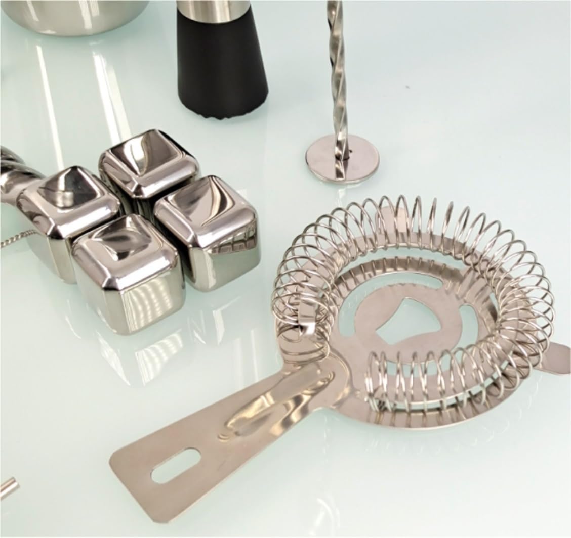 YYBDENL Miscelatore per Vino Bere Mixer Set Barista Kit con Supporto, Bar Set da Cocktail Shaker Set per Bevande Mixing miglior Kit Barista per Principianti Shaker per Cocktail(C