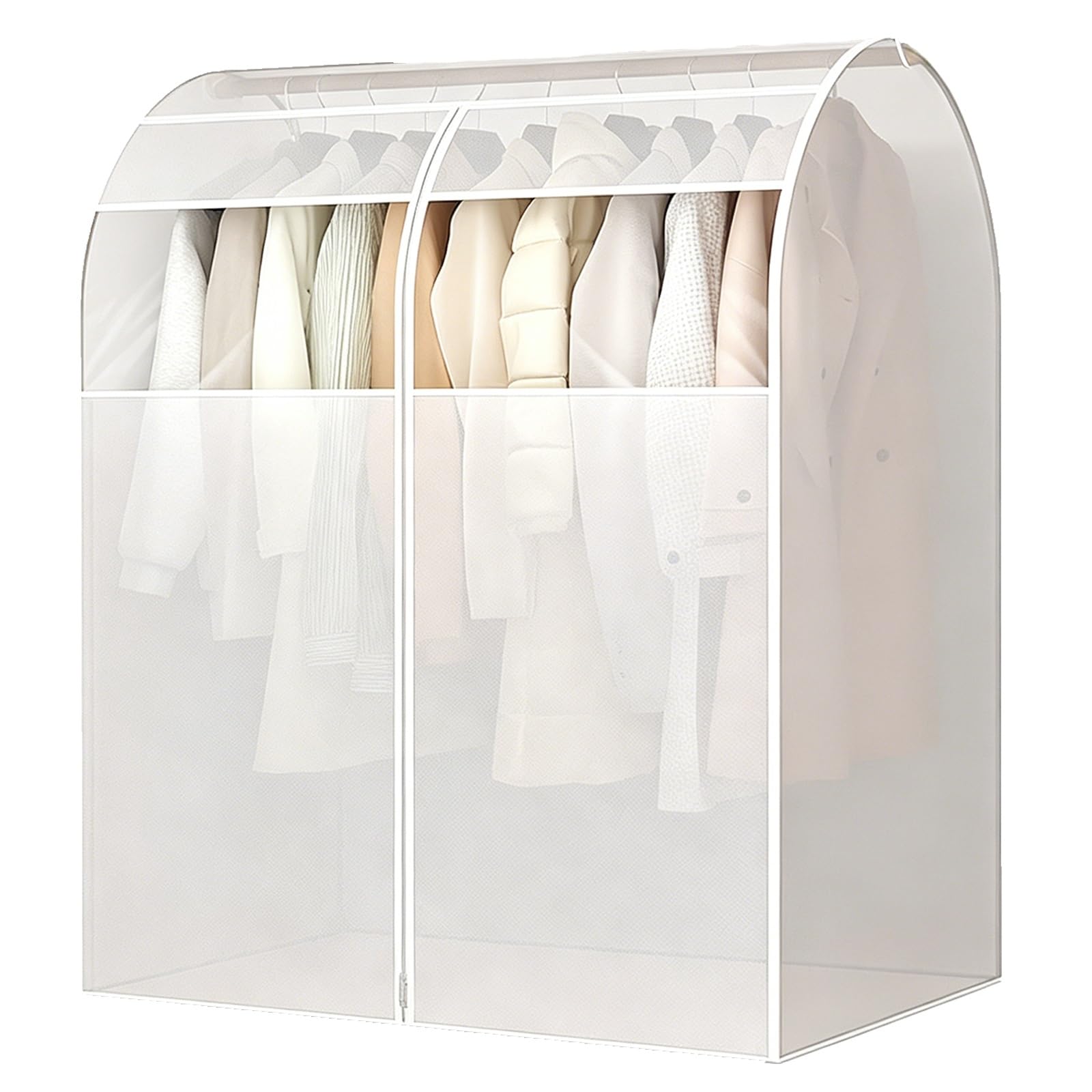 Translucent Garment Bags, Clothes Cover for Hanging PEVA Coat Storage Bag with Clear Window, for Skirt Coat Suit Shirt Jacket