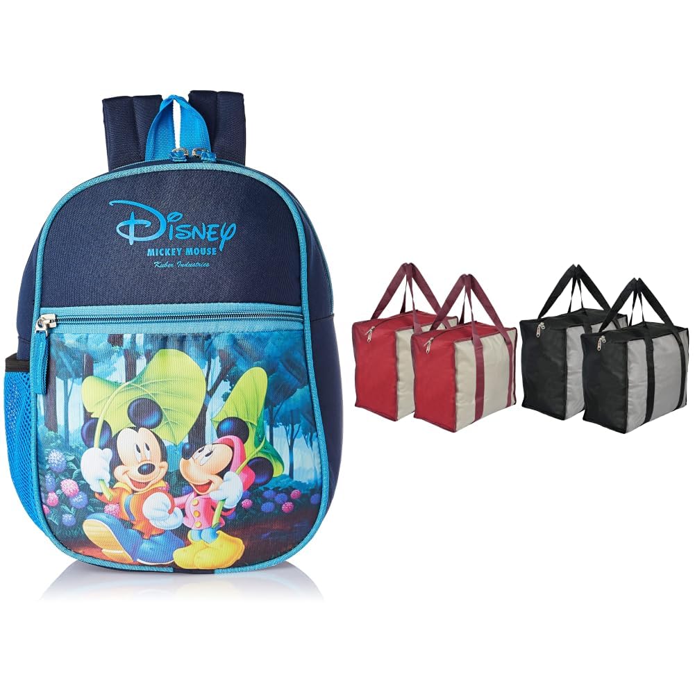 Kuber Polyester Disney Print Unisex School Bag | Small Size Canvas Shopping Bags-image-24