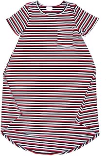 Carly a XX-Small XXS Stripe Red Black White Pink Swing Dress fits Womens Sizes 00-0 A-XXS-219 Retail $55