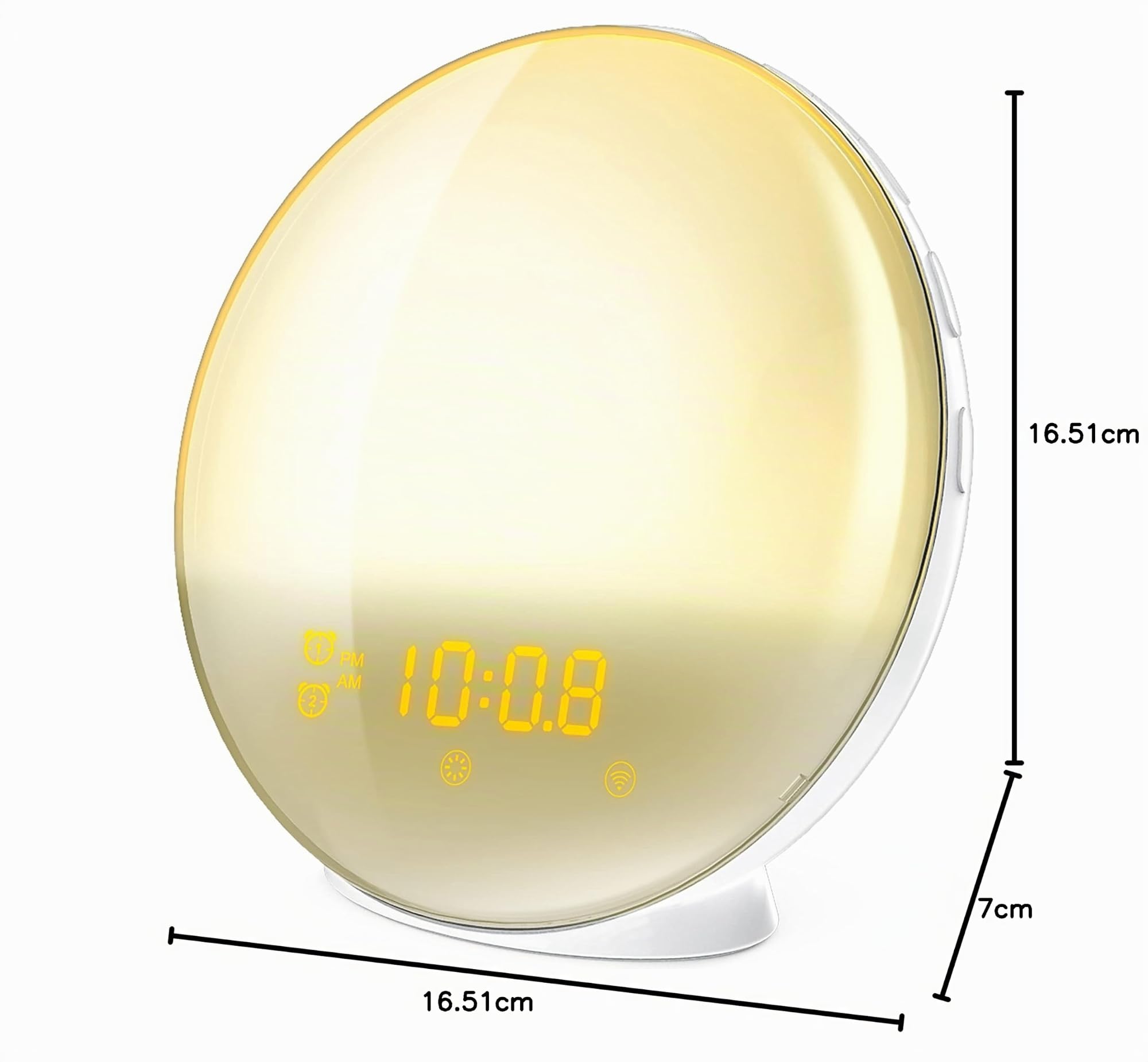 Muvit iO Lámpara RGB Luz Ambiente y Despertador con Radio FM
