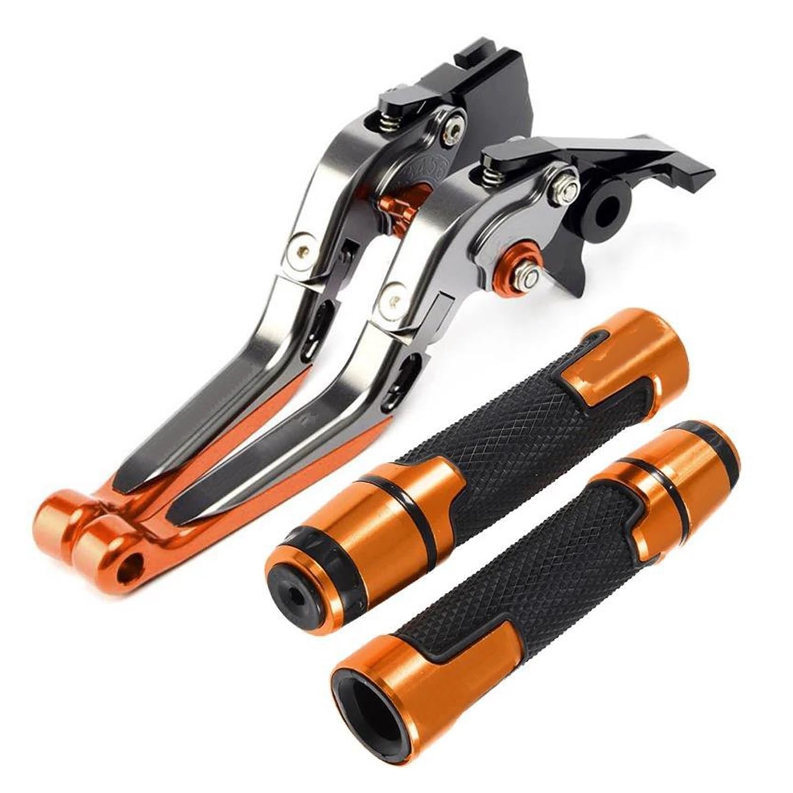 MAMXVKVZEU Motorbike Brake Clutch Handle Levers for Suzuki SV650 SFV650 for Gladius SV 650 DL650 for V-Strom XT 2009-2015 Motorcycle Folding Brake Clutch Levers Handbar End Grips(V)