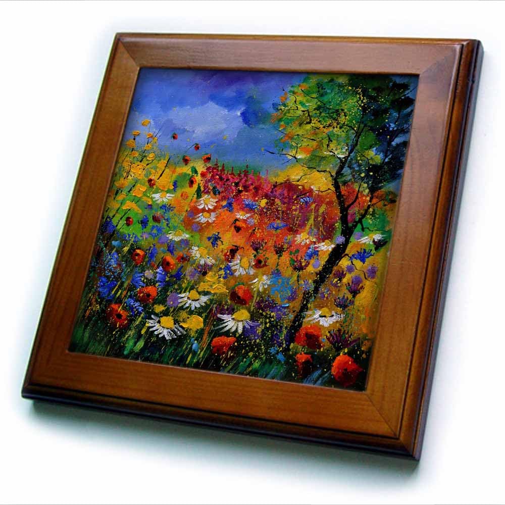 Amazon.com: 3dRose ft_21111_1 Summer Flowers Framed Tile, 8