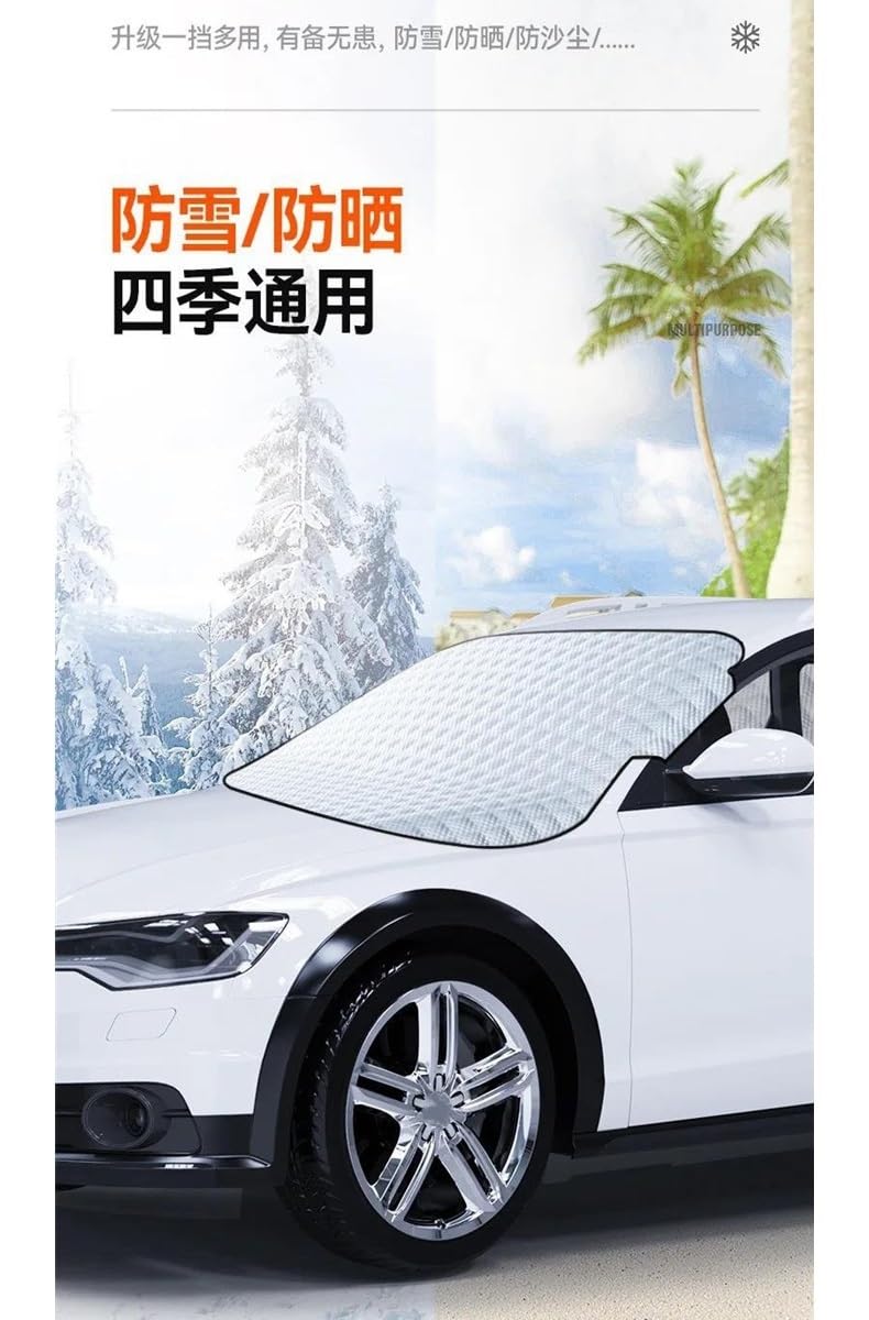 Couverture Pare-Brise Voiture Couverture Universelle De Neige Pour Pare-brise De Voiture Couverture De Pare-brise Avant De Voiture Imperméable Anti-gel Accessoires Automobiles Bache Pare-Brise