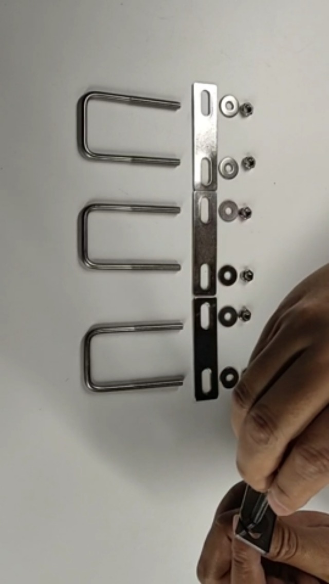 304 Stainless Steel M6 Thread Silver Square Bend U Bolts on Amazon Live