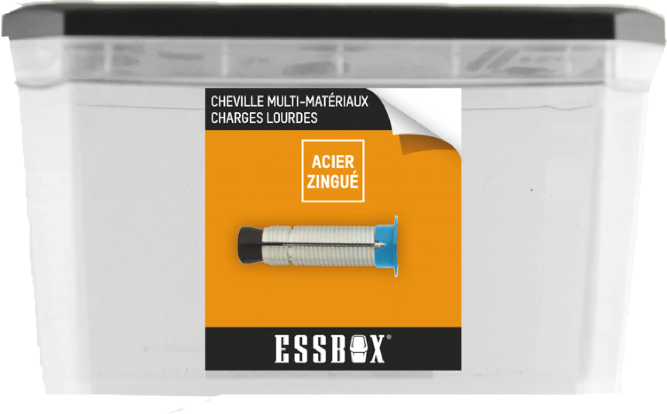 ESSBOX SCELL-IT Universal Dowels, Screwless, Diameter M10 mm, Box of 25, EX-92011110, Ideal for Heavy to Very Heavy Loads, Sturdy and Reliable Fixing for Use in Concrete Walls