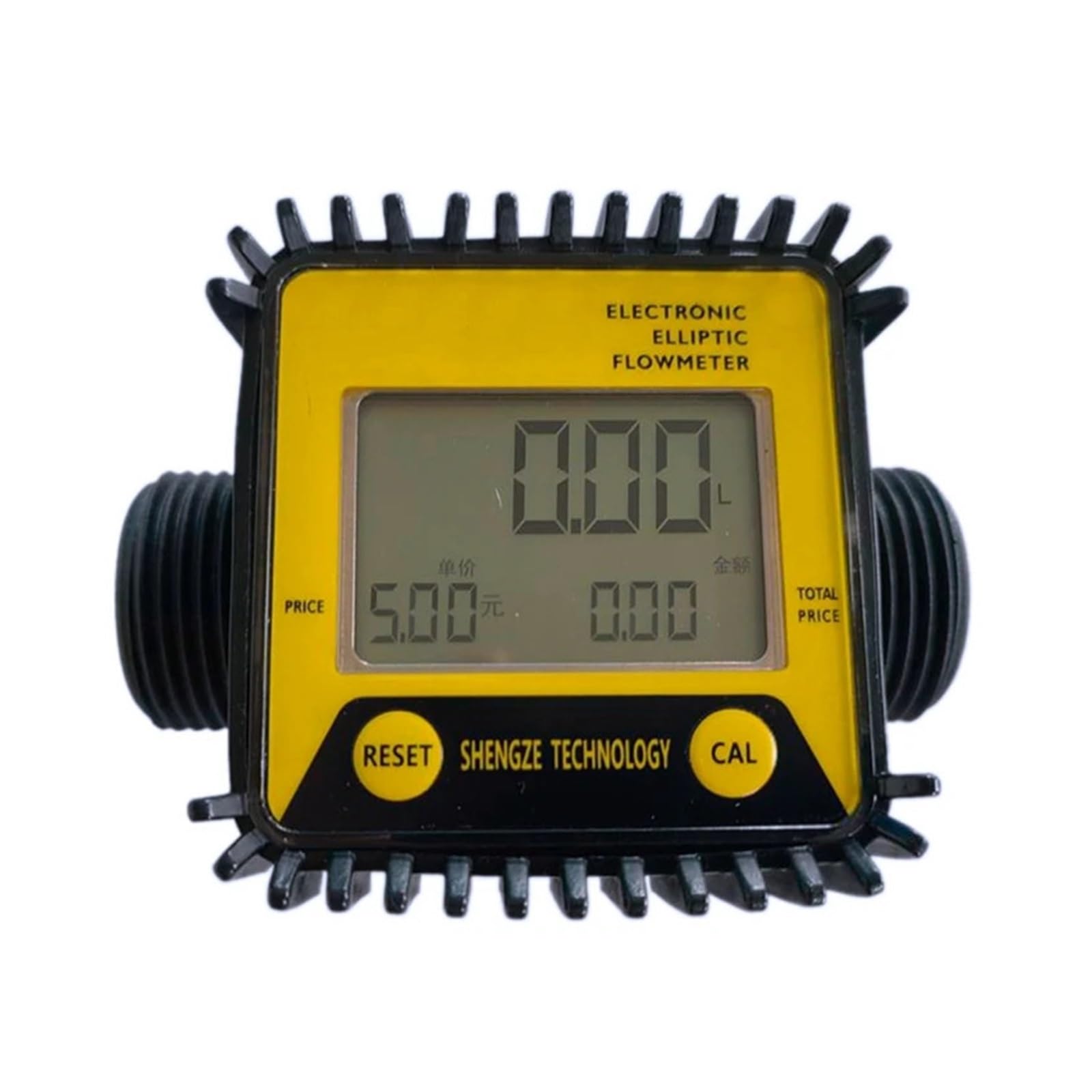 Medidor de flujo digital Caudalímetro Con Pantalla Electrónica K28 For Medir El Caudal De Urea Del Contador De Metanol(Yellow)