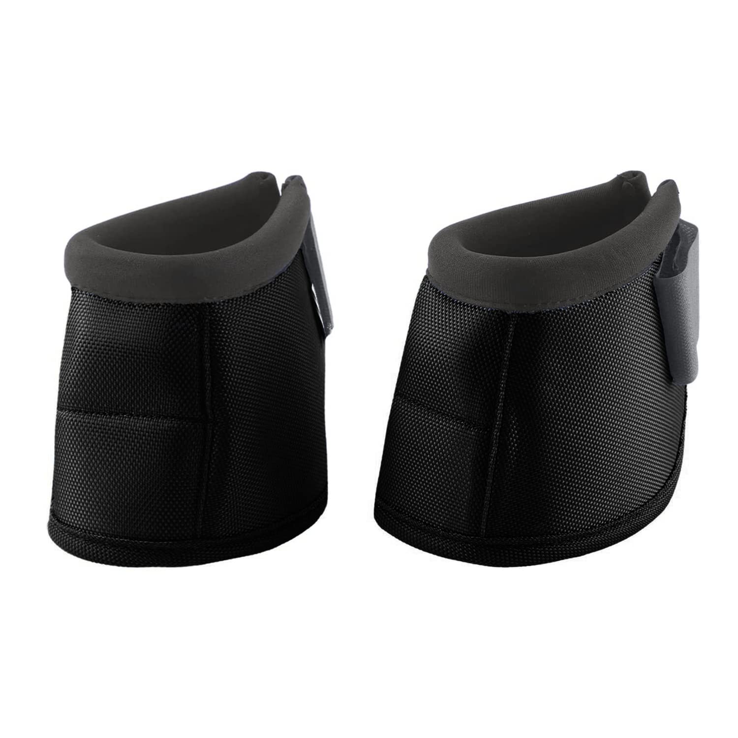 v2croft Horse Bell Boots - Equine Ballistic Hoof Overreach Bell Boots | Equestrians Protective Waterproof Hoof Guards, Durable Oxford Material | Quick Wrap Hook & Loop