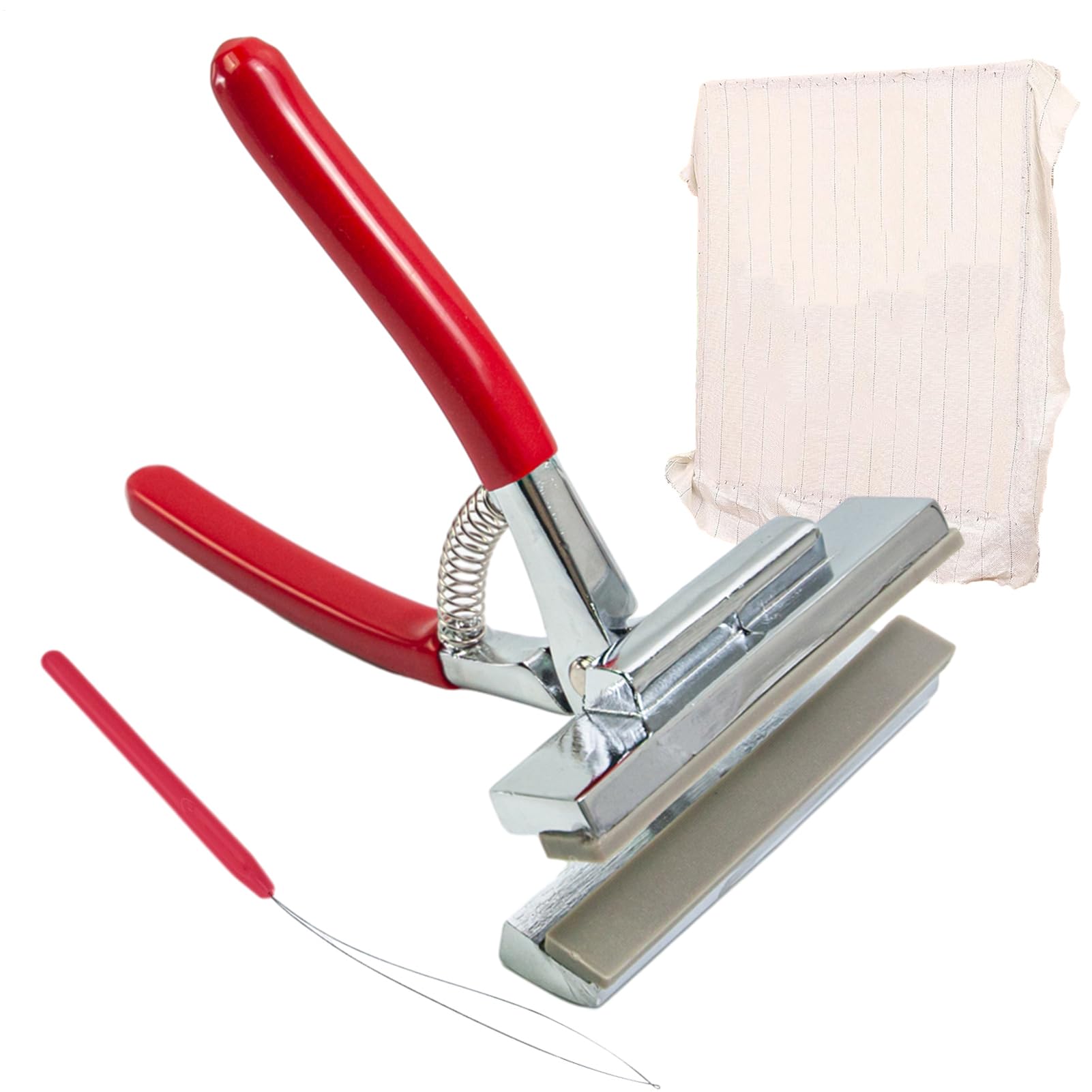 Pinza per tele per tessuti tufting – morsetto professionale per tessuto con ampia apertura, strumento per manico in metallo durevole | design con impugnatura a molla forte morsetto per inquadrare