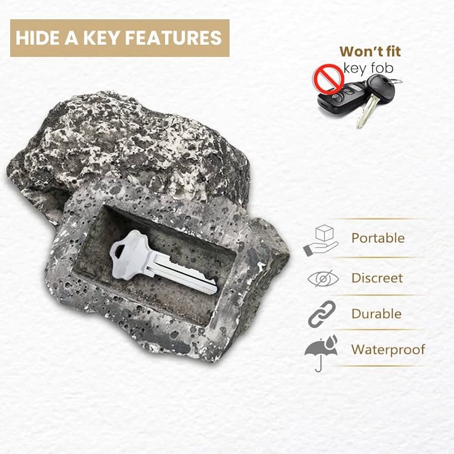 Amazon.com: WYZworks - Hide-a-Key Realistic Looking Rock/Stone Key
