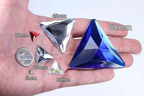 Miniatura 8 de KraftGenius Allstarco 6mm Red LQ17 Star Self Adhesive Acrylic Rhinestones Plastic Face Gems Stick On Body Jewels for DIY Cards and Invitations