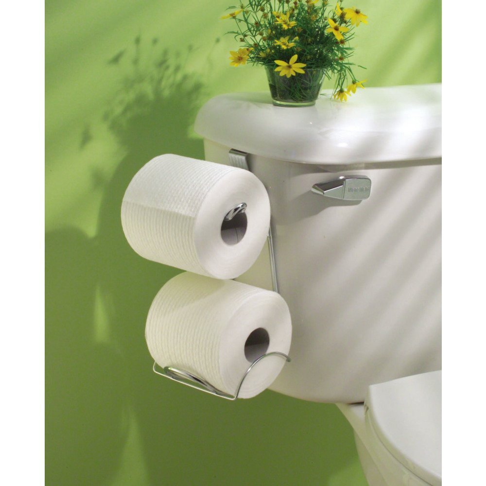 トイレ収納 Toilet paper holder Amazon.com: iDesign Classico Steel Toilet Paper Holder for