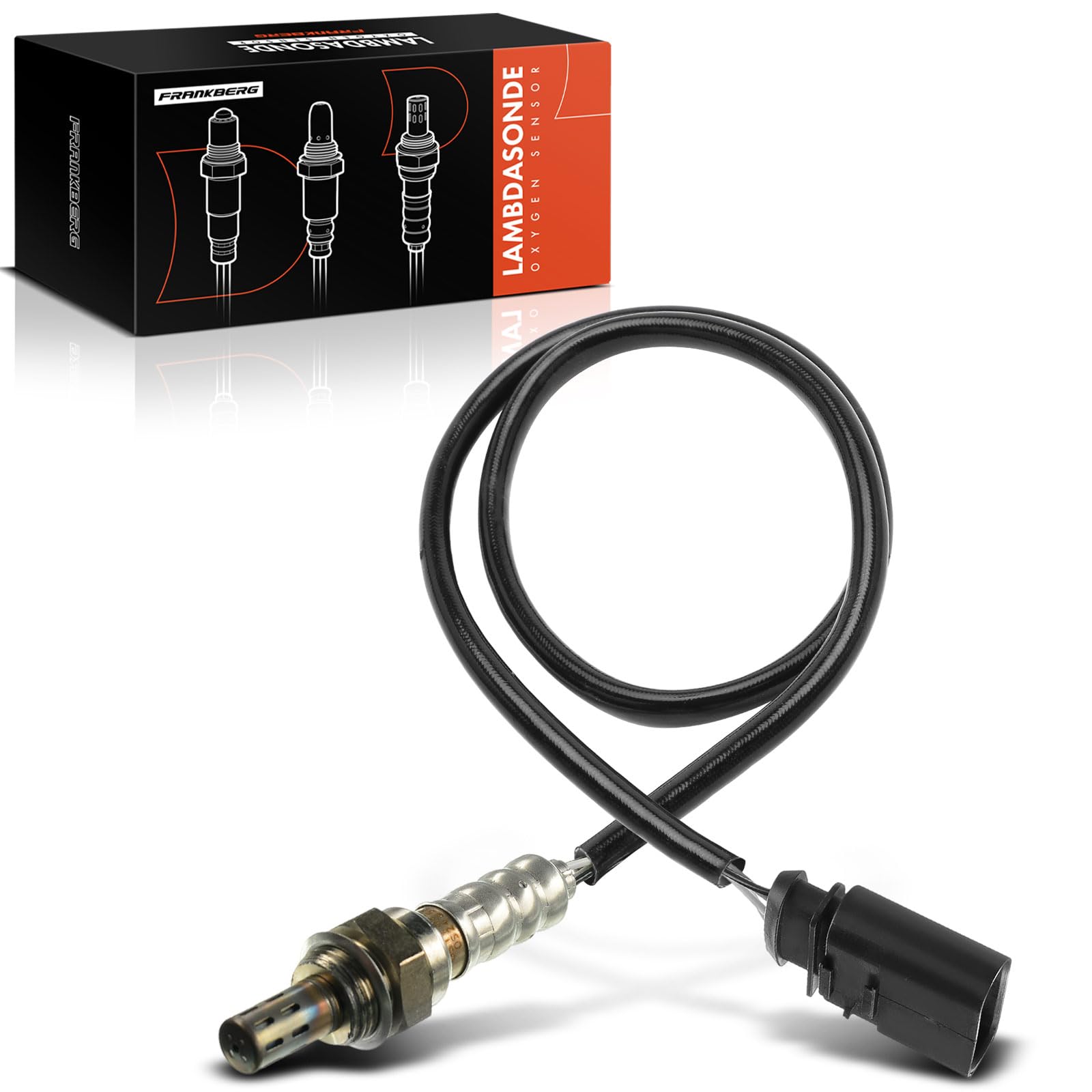 Frankberg Sonda lambda sonda di controllo anteriore cat 0258005081 | Compatibile con: Golf IV Variante 1J5, A.l.h.a.m.b.r.a 7V8 7V9, Polo 6N1, C.a.d.d.y II MPV 9K9B, Arosa 6H1