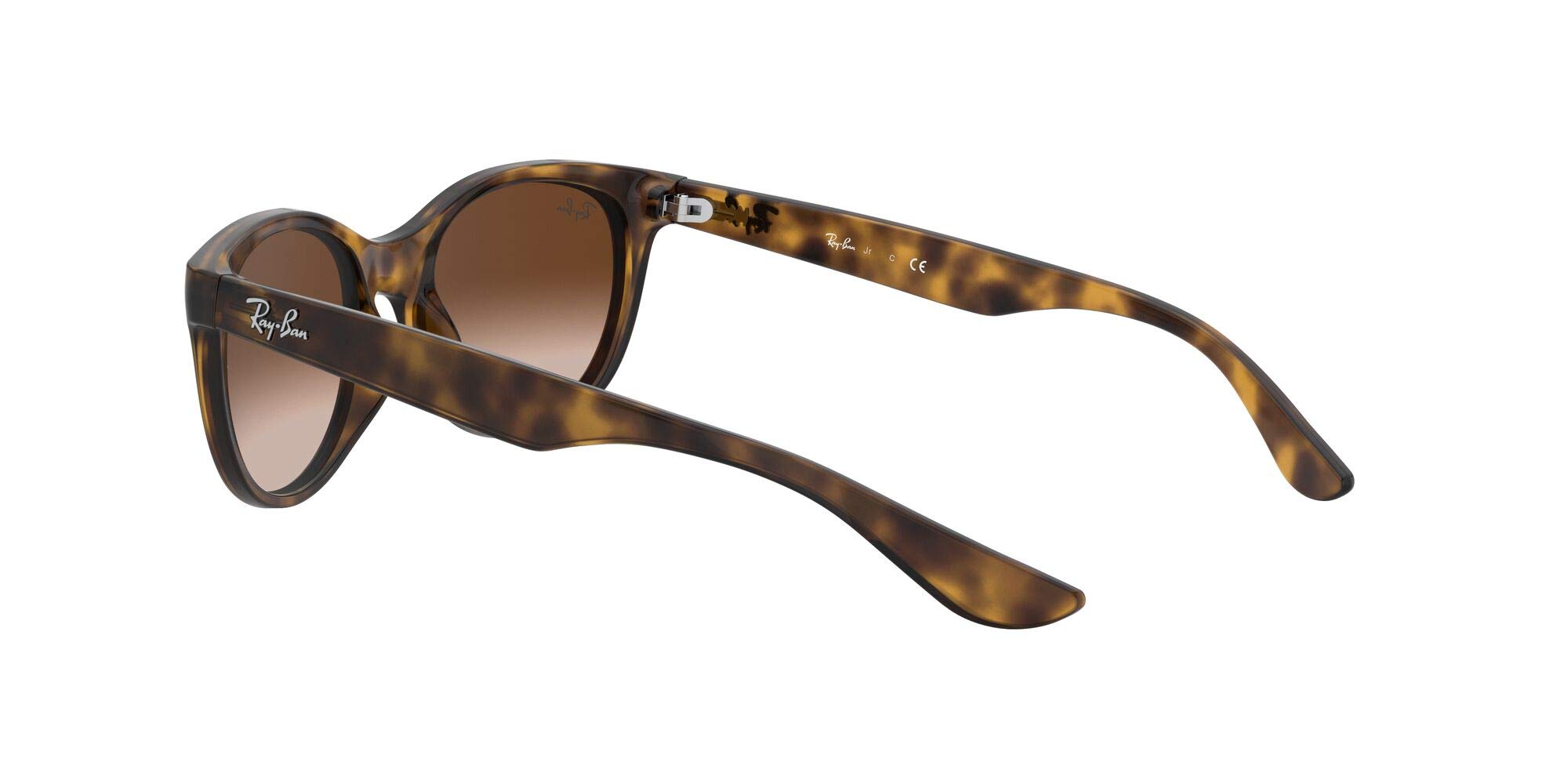 Ray-Ban Junior Kids' RJ9068S Butterfly Sunglasses, Havana/Brown Gradient Dark Brown, 47 mm