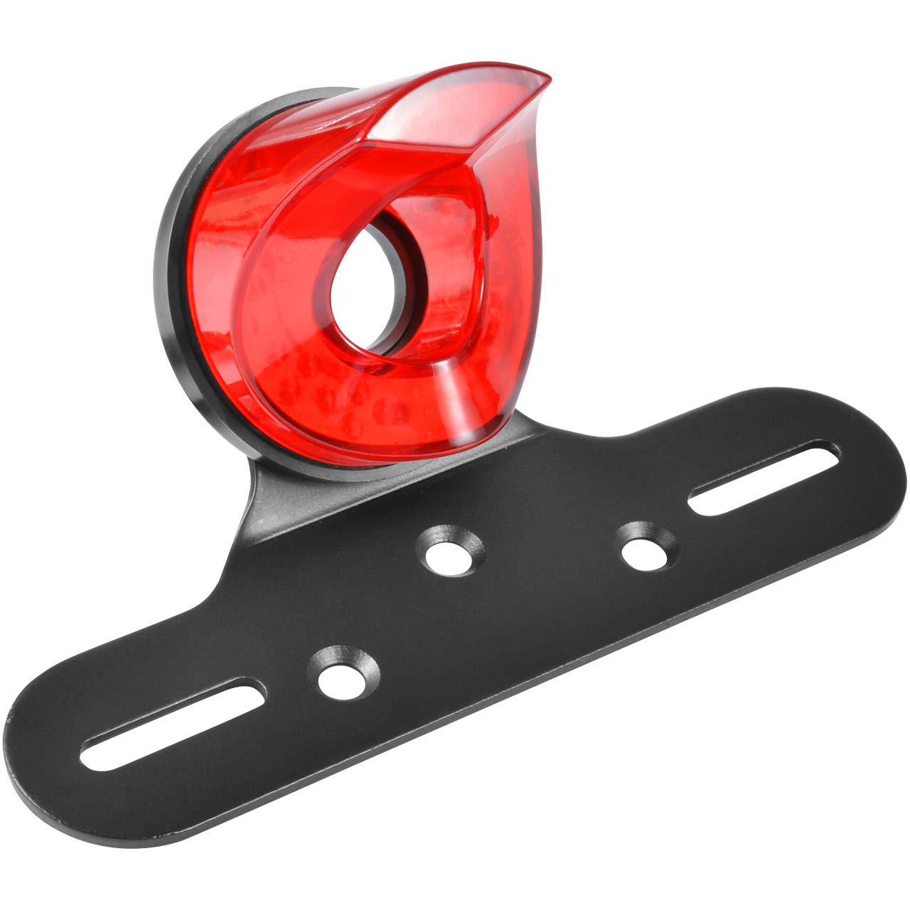 KATUR Motocykl 12 V LED tylne światła światła hamowania światła do jazdy oświetlenie tablicy rejestracyjnej dla Harleys choppers czerwone soczewki aluminiowy uchwyt uchwyt uniwersalny uchwyt do większości motocykli