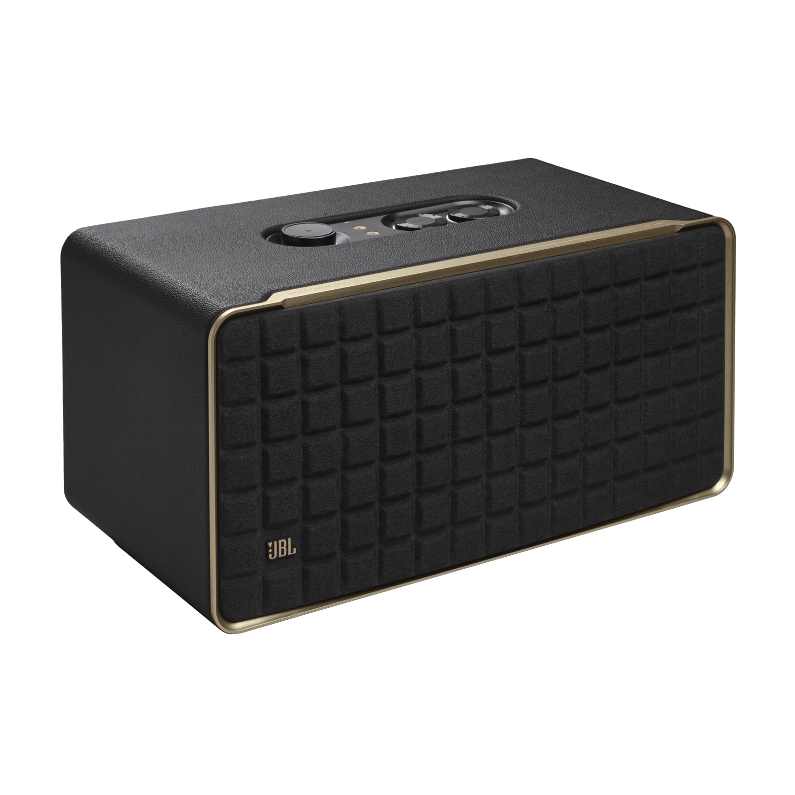 Authentics 500 - Premium Smart Wi-Fi & Bluetooth Speaker with Dolby Atmos, Powerful Sound, and Iconic Retro Design, JBLAUTH500BLKUK, Black