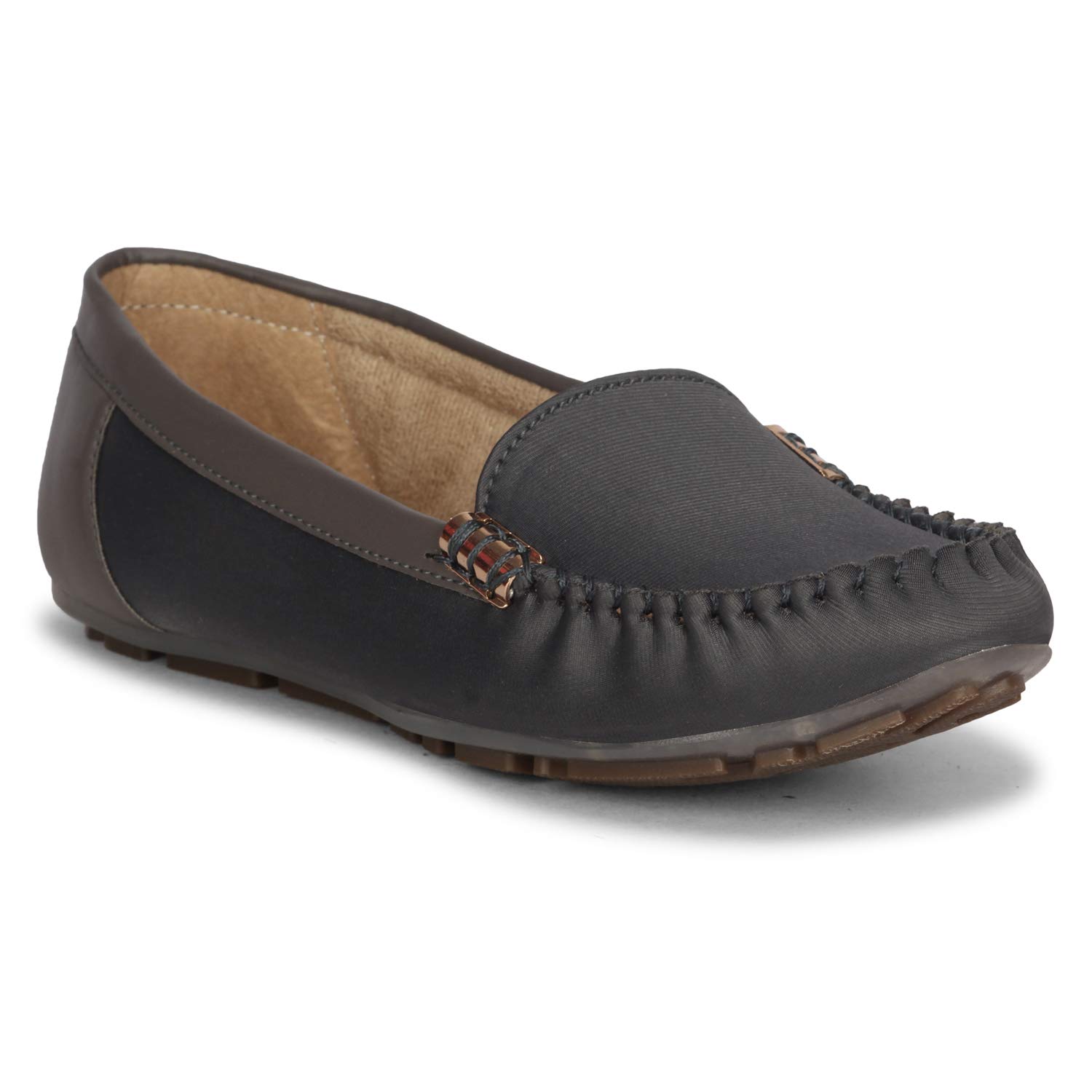 Chinelo Womens Grey Moccasin -3 UK (B083GMD6CL) Amazon Price History, Amazon Price Tracker