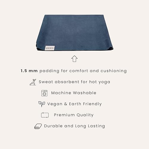 Miniatura 4 de Esterilla de yoga de viaje de 0.059 in  Tapete plegable y ligero  Uso para viajes, mochileros, retiro de yoga, al aire libre, gimnasio, pilates,