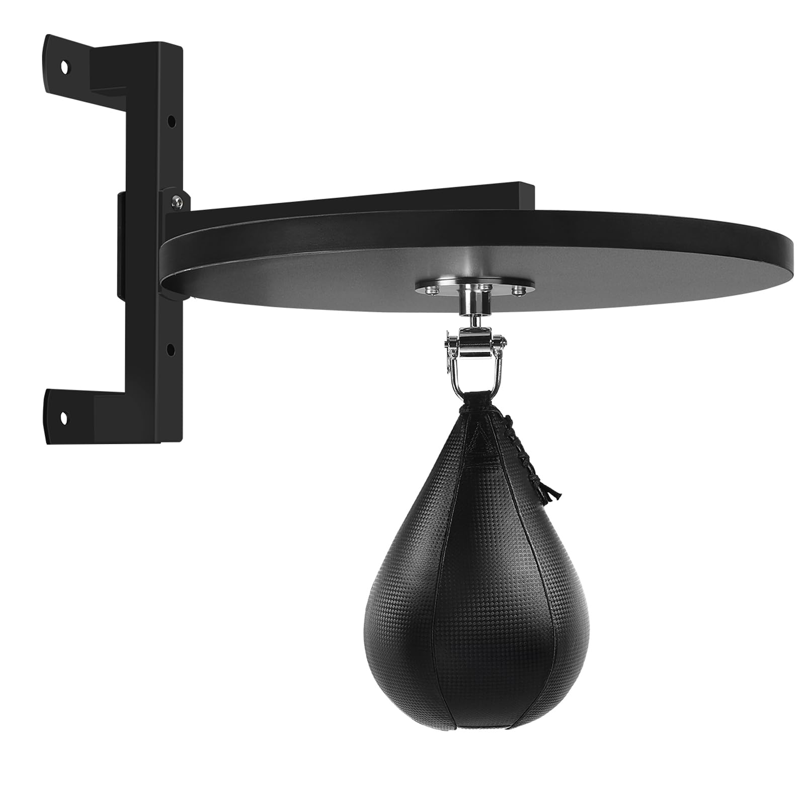 Hardwood Speed Bag Platform kit with Adjustable Mount and Swivels for Boxing Training, Workout