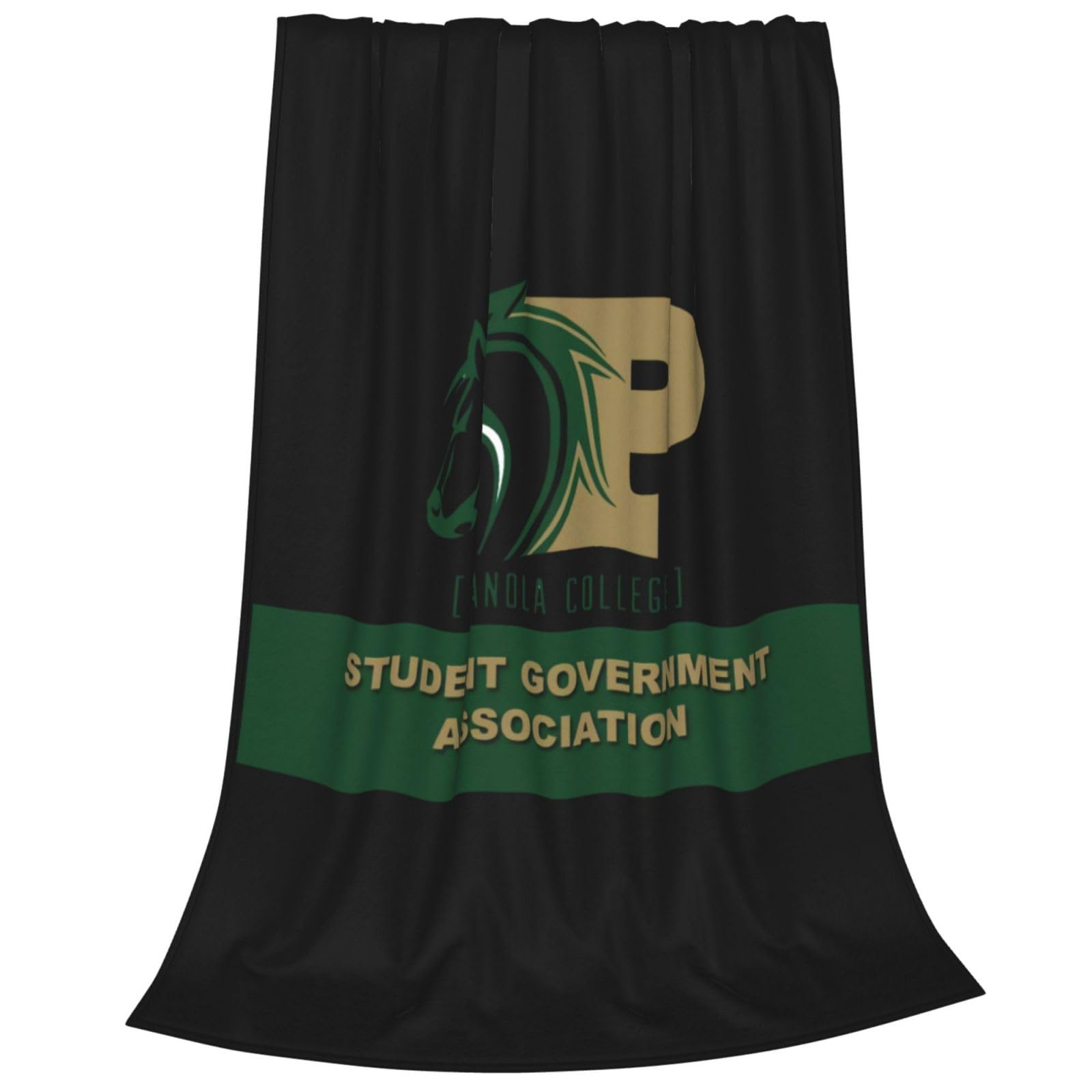 XRPUONG Panola College Logo Fleece Blanket, Very Soft Microfiber Flannel Blanket for Couch Warm and Cozy for All Seasons