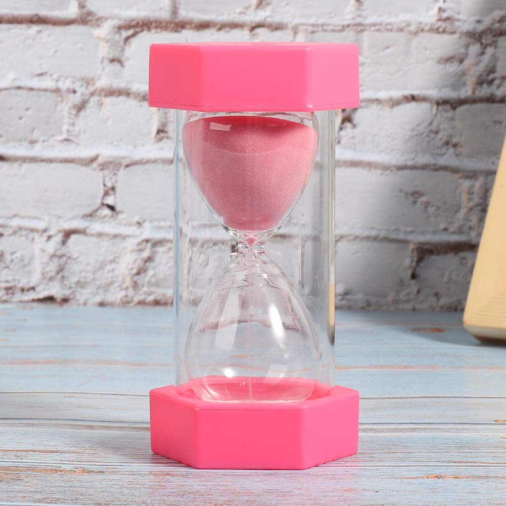 Sand Timer, Plastic Kids Timer with Hexagonal Shape Sand for Room Timing