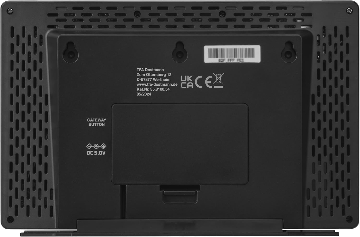 TFA Dostmann Station météo Wi-Fi 35.8100 prévisions météo professionnelles de 3 à 6 jours par Wetter.com portail en ligne, capteur extérieur sans fil, valeurs max-min