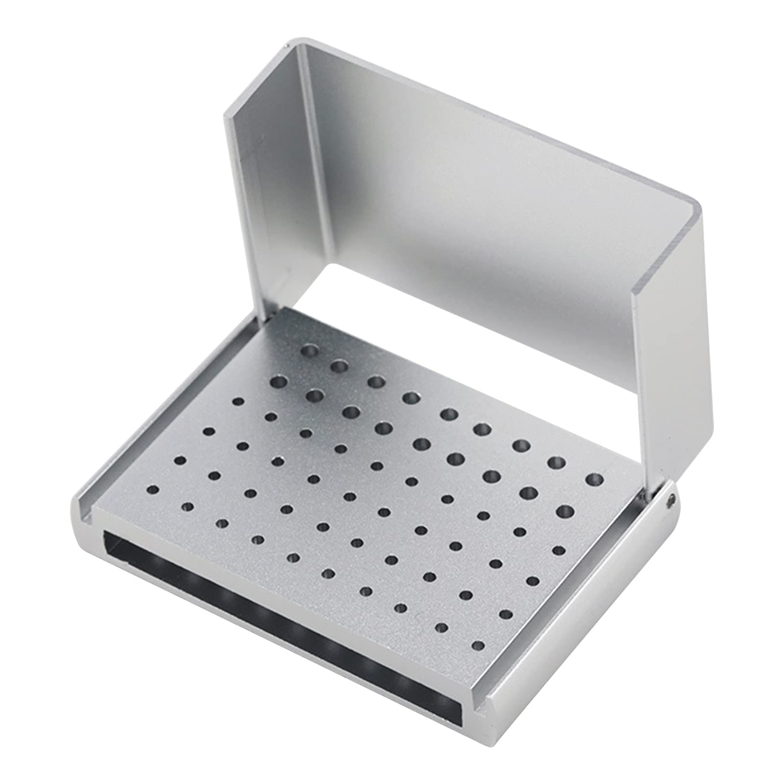 Porte-Fraise Dentaire à 58 Trous, boîte de désinfection à Autoclave, Brosse de Polissage Portable, Bloc de Tasse, Bloc de Fraise Dentaire pour Fraise à Aiguille