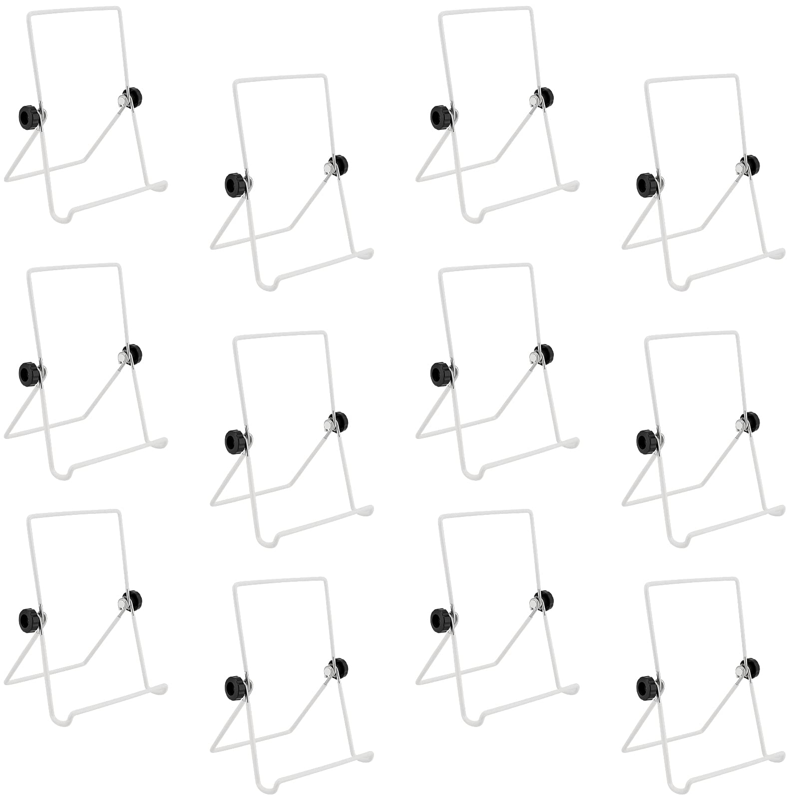 Présentoirs réglables en fer robustes et modulables pour assiettes et livres