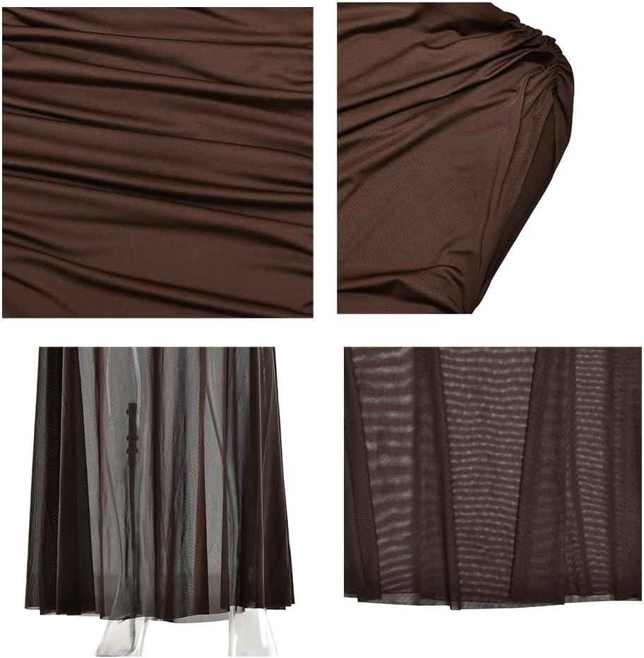 HENGEN 2025 Autumn New Pleated Women's Sleeveless Long Dress, Fashionable and Sexy Hip Hugging Dress