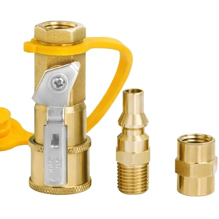 Buy SHINESTAR RV Propane Quick Connect Fittings for Propane Hose, 1/4