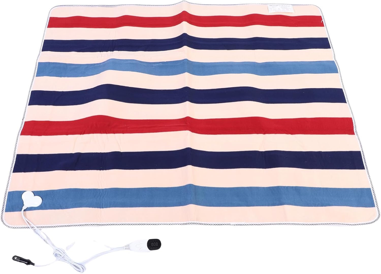 Pssopp Heated Car Blanket, Soft Flannel Electric Blanket with 9 Temp Levels, 3 Timer Settings, Ideal for Travel and Camping