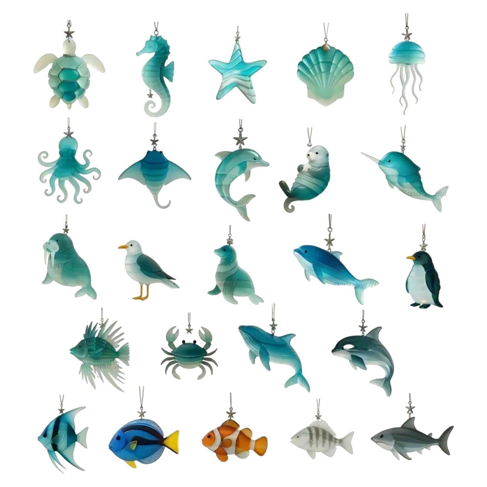Créature marine en acrylique déco de Noël pour salon et voiture